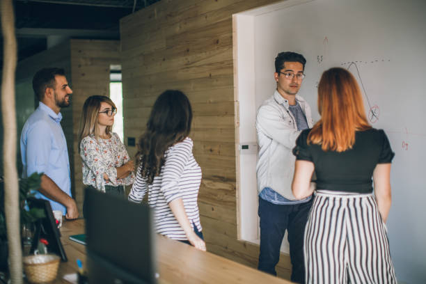 istock Group of designers brainstorming 905361790