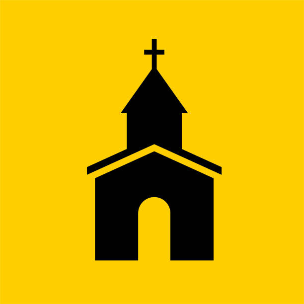 ilustrações, clipart, desenhos animados e ícones de igreja. - church steeple vector christianity