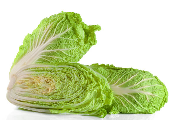 istock chinese cabbage and half isolated on white background 905396968