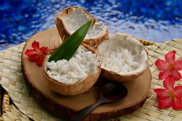 istock Kelapa Kopyor, the Coconut Curd from Mutant Coconut Fruit 905397070