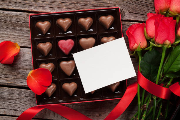 istock Valentines day with red roses and chocolate 905397848