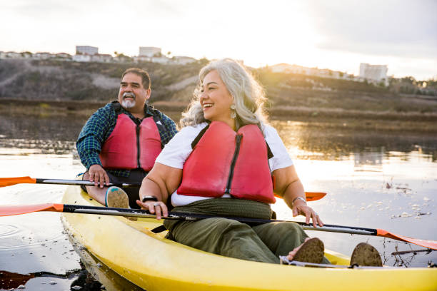 istock Senior Mexican Couple Kayaking 905400424