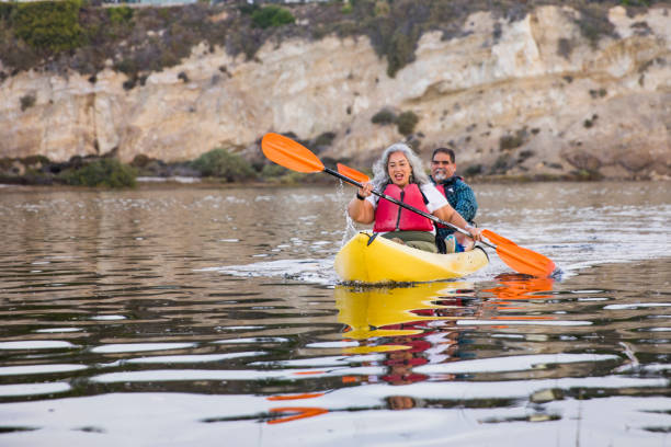 istock Senior Mexican Couple Kayaking 905400608