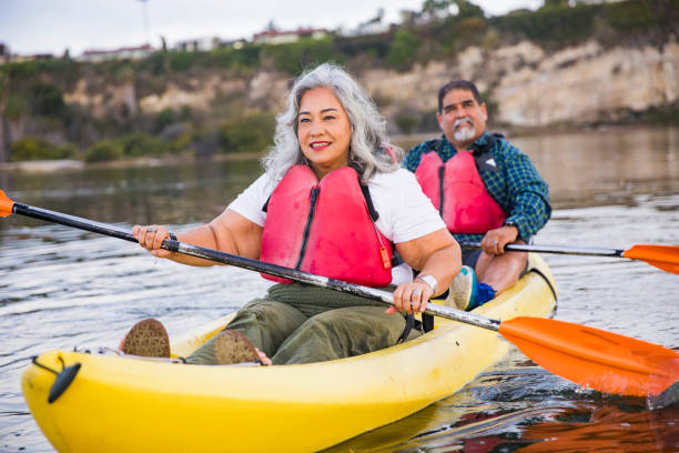 istock Senior Mexican Couple Kayaking 905400726