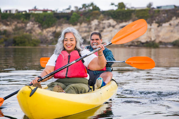 istock Senior Mexican Couple Kayaking 905400728