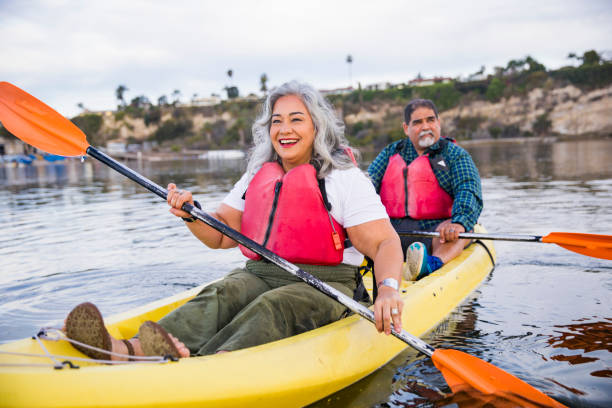 istock Senior Mexican Couple Kayaking 905400762