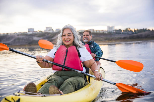 istock Senior Mexican Couple Kayaking 905400824