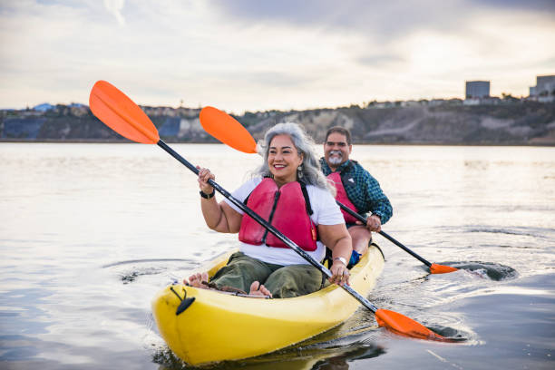 istock Senior Mexican Couple Kayaking 905400862