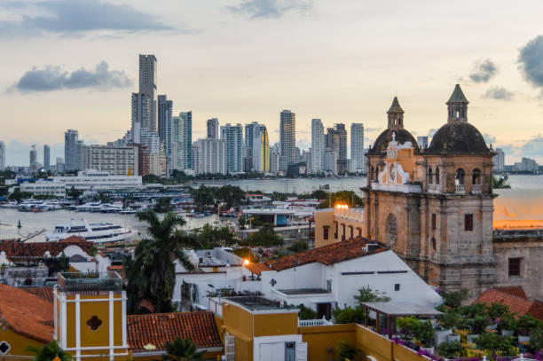 istock Sunset in Cartagena, Colombia 905400946