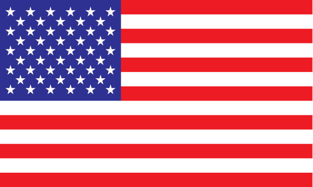 칠레식 플래그 - flag of usa stock illustrations