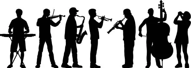 Vector illustration of Musicians