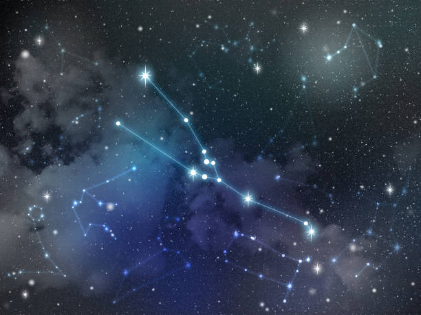 Taurus constellation star Zodiac stock photo