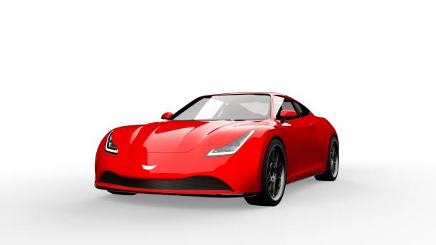 istock red sports car isolated on white 905413048