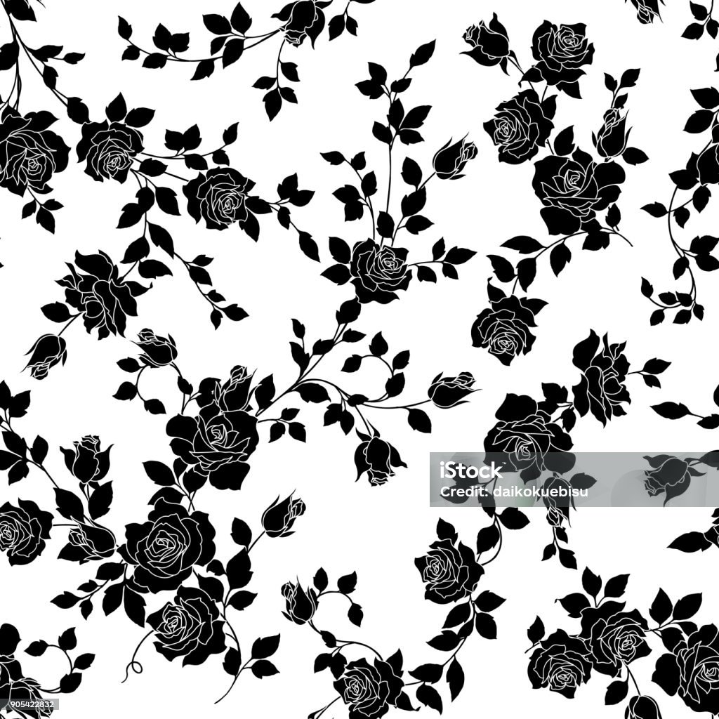 Rose Pattern Sample Rose Pattern Stock Illustration - Download Image Now - Art And Craft ...