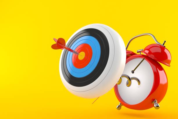 istock Alarm clock with bull's eye 905432118