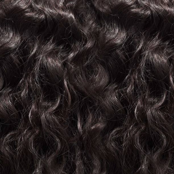texture brasiliana curly weave capelli - capelli ricci foto e immagini stock