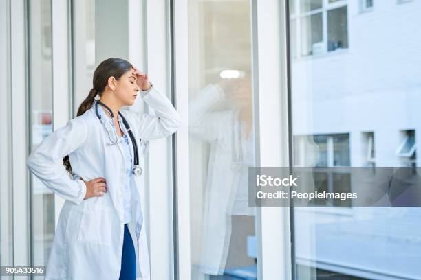 Shes Had To Make Some Tough Decisions Today Stock Photo - Download Image Now - Doctor, Emotional Stress, Mental Burnout