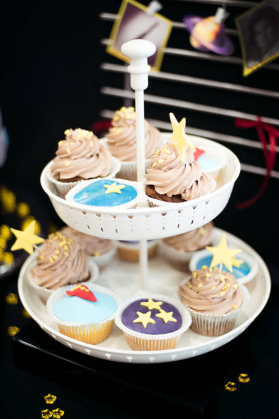 istock Colorful sweet set with decoration for party 905438582