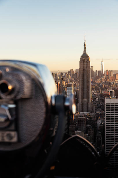 istock Binoculars  over New York City. 905439736