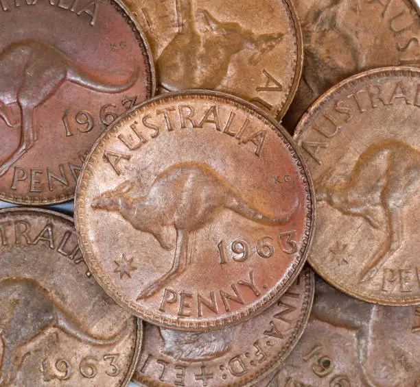 Photo of Australian Penny Coin - 1963