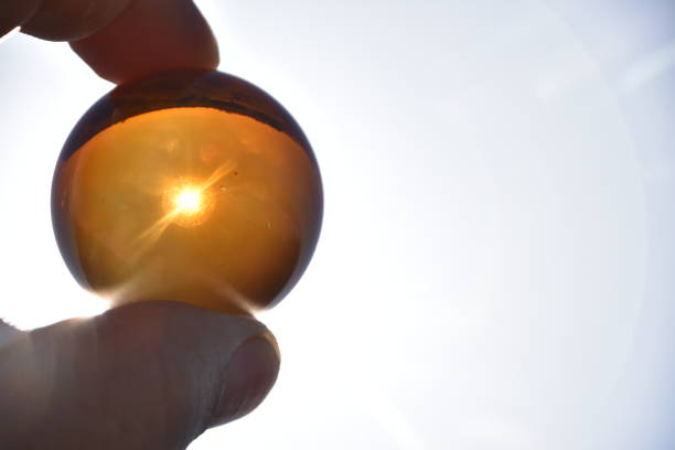 istock Mediterranean beach through a crystal ball 905448712