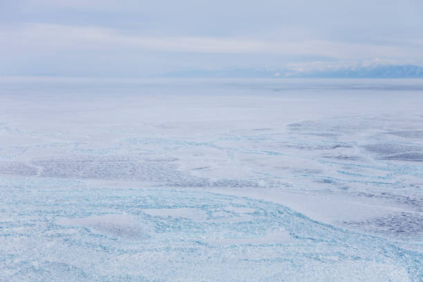 istock hummocks Ice field on Lake Baikal 905457906