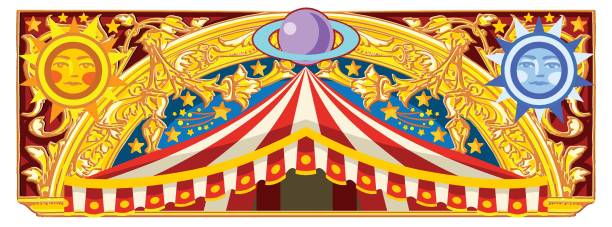 karnevalsbanner für geburtstagskarte - rollercoaster people amusement park ride red stock-grafiken, -clipart, -cartoons und -symbole