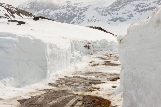 istock Road to highest pass in Norway. 905480520