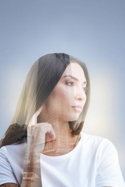 istock Brunette musing woman deciding where to go 905481332