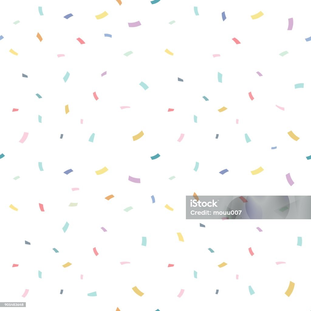 Falling confetti with white background, vector illustration Confetti stock vector