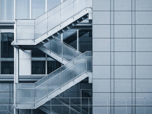 istock Architecture detail Stairs Modern building exterior 905484624
