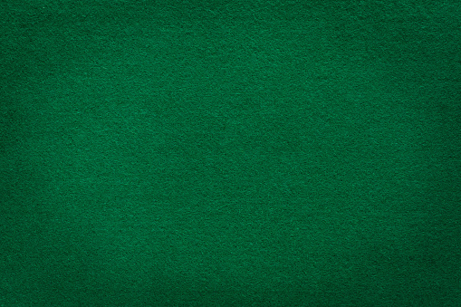 Green felt texture for surface of poker and casino