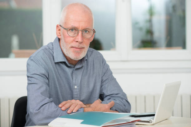 istock a portrait of  handsome mature man with beard 905489776