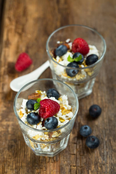 istock Granola and cottage cheese dessert 905494196