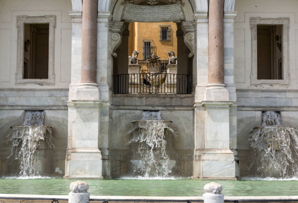 roma - la fontana acqua paola - fontana della dea roma fotografías e imágenes de stock