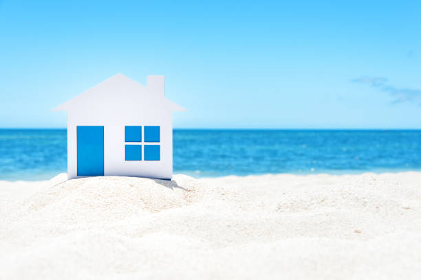 istock Small house on the tropical beach 905497560