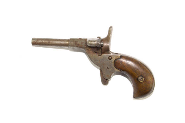 istock Antique Vintage Gun Pistol on White Background 905516090