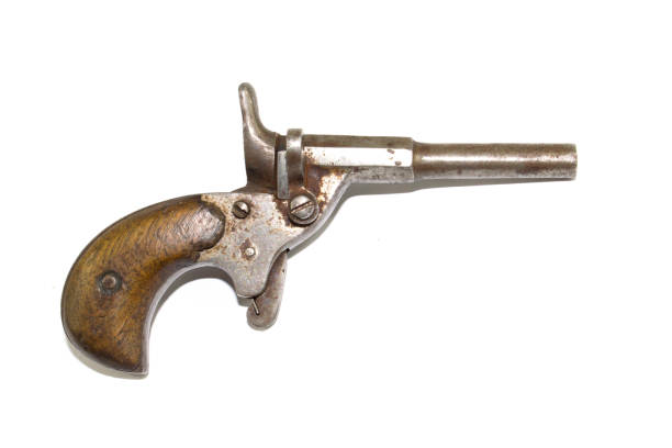 istock Antique Vintage Gun Pistol on White Background 905516404