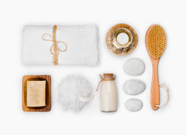 istock Various wellness and spa threatment products isolated on white background 905516830