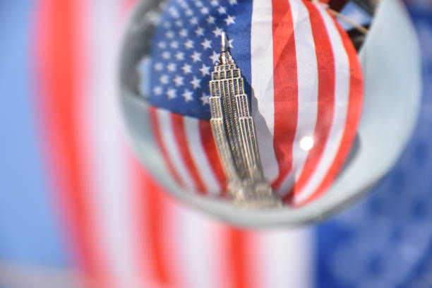 Crystal ball, United States flag