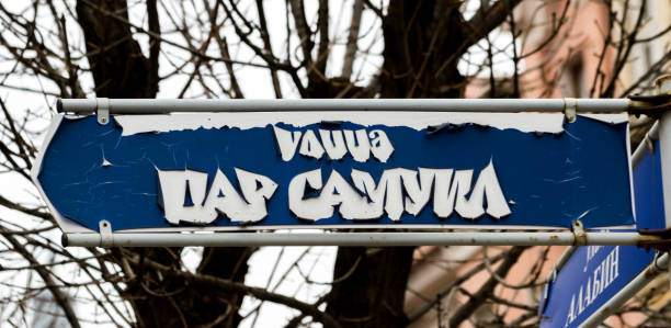 istock Tzar Samuil Street sign, Sofia, Bulgaria 905536404