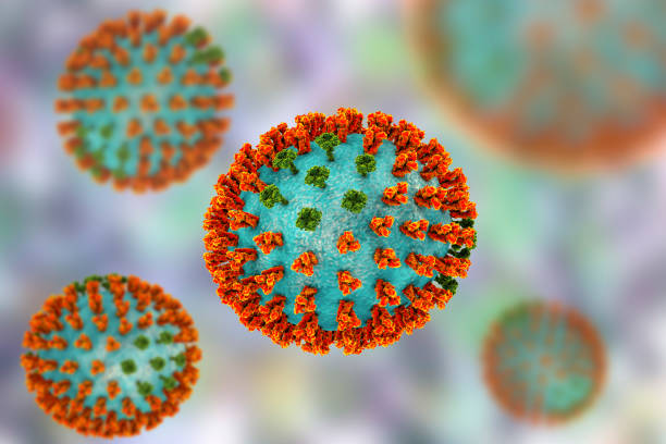 ceppo h3m2 del virus influenzale - influenza a virus foto e immagini stock