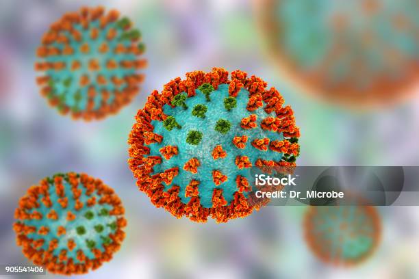 Influenza Virus H3m2 Strain Stock Photo - Download Image Now - Influenza A Virus, Flu Virus, Avian Flu Virus