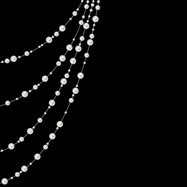 istock Pearl. Beads. Jewelry. Decoration. Vector illustration. Garland. 905544478