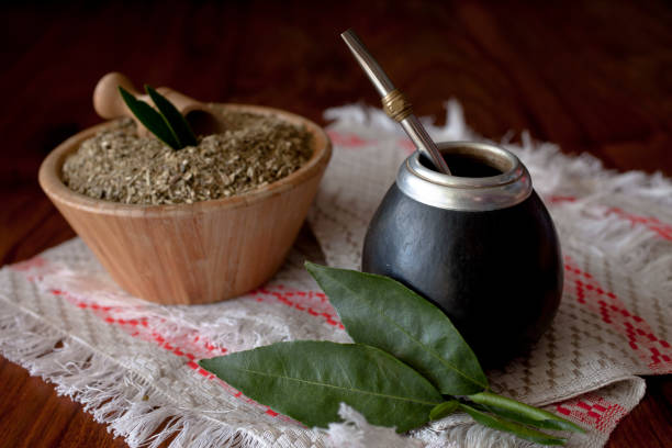 istock yerba mate in matero on a table 905547688