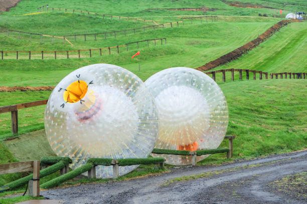 Zorbing Ball Zorbing Ball zorbing stock pictures, royalty-free photos & images