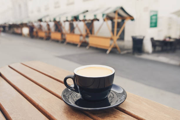 istock Cup of coffee in a coffee shop 905560378