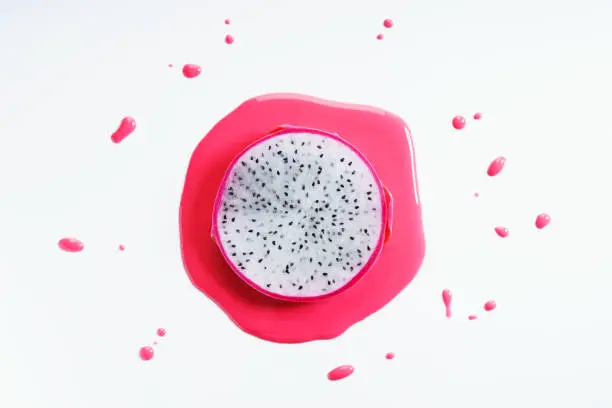 Photo of sliced dragon fruit