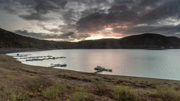 The Edersee at sunrise