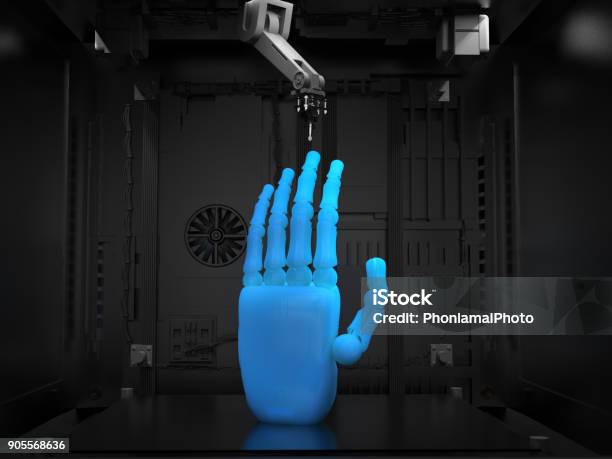 3d Drucker Mit Objekt Stockfoto und mehr Bilder von 3D-Druck - 3D-Druck, Dreidimensional, Kunstdruck